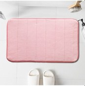Resim Yifomall Pembe Kısa Tüylü Yüksek Emici Banyo Ve Mutfak Paspası, 40x60cm, Dayanıklı Ve Pratik Ev Aksesuarı 
