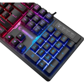 Resim Rampage KB-RX77 Runner Kablolu Rainbow Aydınlatmalı Oyuncu Klavye 