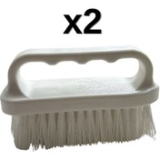 Resim Türkay 2'li Türkay 13.5x7x4 cm Polietilen Kesme Tahtası Kesim Levhası Temizleme Fırçası 1862 