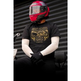 Resim Kol Çorabı Güneş Korumalı Motosiklet Bisiklet Kol Çorabı Kolluk Beyaz 