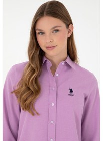 Resim U.s. Polo Assn. Kadın Lila Gömlek Desenli 50297012-vr034 Lila 
