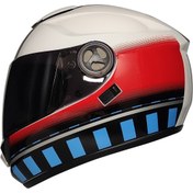 Resim Free-M 913 Tesseract Güneş Vizörlü Kapalı Kask (siyah Camlı) 