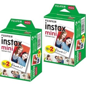 Resim Fujifilm Instax Mini 2X20 Li Paket 40 Adet Fotoğraf Filmi 