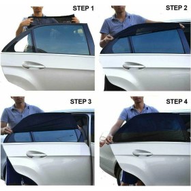 Resim Wi-Fro Oto Yan Cam Perdesi Araba Arka Güneşlik Cam Açıkken Toz ve Sinek Önleyici 