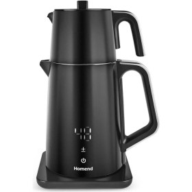 Resim Royaltea Cooltouch 1798H Dokunmatik El Yakmaz Gövdeli Paslanmaz Çelik Konuşan Çay Makinesi Siyah 