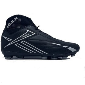 Resim Hulk 02 Siyah-gümüş Çoraplı Krampon Futbol Ayakkabısı Siyah 