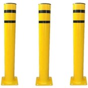 Resim Hayat Trafik Metal Delinatör Kulaksız Sarı-Siyah 3'lü Set 