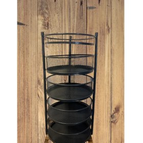 Resim Aless 4 Katlı Açılabilir Metal Sebzelik 