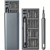 Resim 25'li Mini Tornavida Seti, Düz ve Phillips Küçük Tornavidalar Seti, Elektronik, Mücevheratçılar, Bilgisayarlar, Gözlükler, Saatler, Cep Telefonları için Uygun 