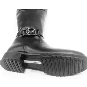 Resim PUNTO 239108 Kadın Fermuarlı Siyah Çizme 