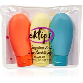 Resim Eklips Seyahat Seti 3'lü Renkli Şişe - Gratis 