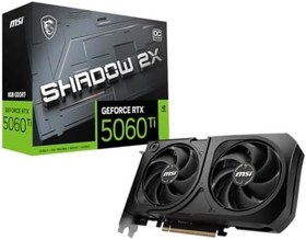 Resim MSI VGA GEFORCE RTX 5060 TI 8G SHADOW 2X OC RTX5060TI 8GB GDDR7 128B DX12 PCIE 5.0 X16 (3XDP 1XHDMI) 
