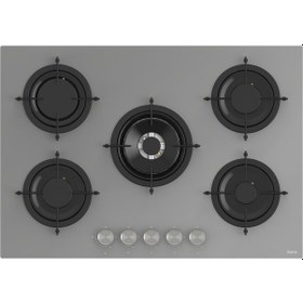 Resim Ferre RS Serisi QBL62CPR - RS038 - D065 5 Gözlü Gri Cam Ankastre Set 