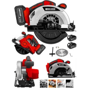 Resim Graizer K 21 V Platinum Akülü Çelik Şanzuman Şarjlı Ahşap Sunta Ağaç Kesme Makinası Daire Testere 