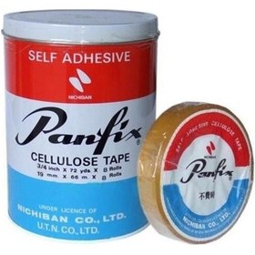 Resim Panfix Selofon Bant 12MM x 66M Teneke Kutu 12 Adet 