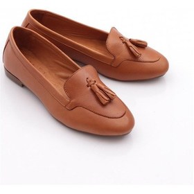 Resim Dgn 104 Kadin Püskül Aksesuarli Zenne Loafer Taba 