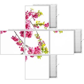 Resim Gök Panel 60 x 60 LED Panel Aydınlatma Desenli 3x3 5'li Grup Özel Seri 46511426SA 