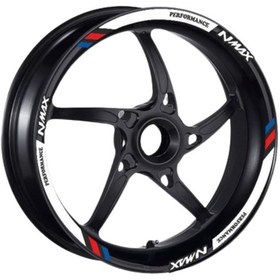 Resim Honda M Power Beyaz Yamaha Nmax Uyumlu 1 Set Jant Şeridi 
