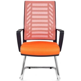 Resim Koltukstilim Gardena Turuncu Fileli Misafir Koltuğu Ofis Koltuğu Turuncu 