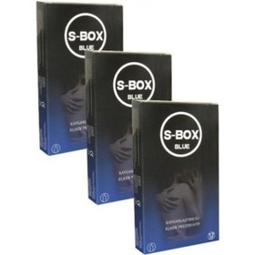 Resim S-Box Blue Kayganlaştırıcılı Klasik Prezervatif 12'li x 3 