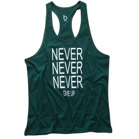 Resim Bluu Fitness Gym Tank Top Sporcu Atleti Nevernever Yeşil 