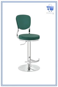 Resim bluetick White Furniture Beowo Design Obje Kumaş Bar Sandalyesi B156 