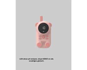 Resim Zero Land Ilkeshop Şarjlı Bebek Telsizi Uzun Mesafe 22 Al LCD Ekran Vox Modu 400 Mah 