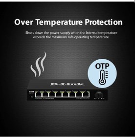 Resim D-lınk Dms-f109ts 8+1 Port 10g Sfp+ Yönetimsiz Swıtch 