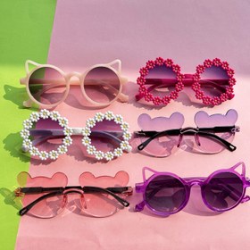 Resim 6'lı Sevimli Gözlük Seti, Çoklu Renk Seçenekleri ile Hem Kızlar Hem Erkekler İçin Hediye Olarak Uygun Mükemmel Hediye 