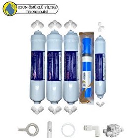 Resim Pemax Water Solutions Swun chyan Kapalı Kasa Su Arıtma Cihazlarına Sertifikalı 5'li Vontron Helixfil Yüksek TDS Mebran 5'li 