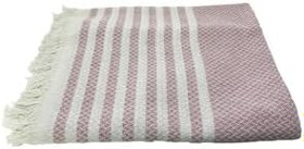 Resim INTER Z Örgü Desenli Saçaklı Tek Kişilik Pike 170x220 Cm 