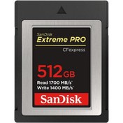 Resim SanDisk 512GB 1700MB/s Extreme PRO CFexpress Type B Hafıza Kartı 