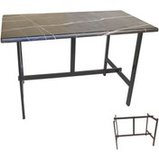 Resim Bey Mobilya 535124778 Capella Werzalit Mutfak Masası 70 x 120 Esb - Siyah 