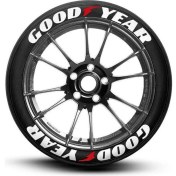 Resim Bombtire Goodyear Beyaz Beyaz Lastik Yazısı 8'li Alman Yapıştırıcı 
