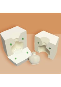 Resim Nar Alçı Kalıbı Sanatsal Seri El Yapımı Nar Figürlü Dekoratif 