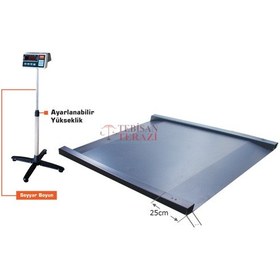 Resim Rampalı 1500 KG x 500 Gr 100 x 200 Baskül 
