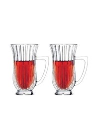 Resim Paşabahçe 68001 Glamour Sobre Kulplu Bardak 155cc - 2 Adet Çok Renkli 