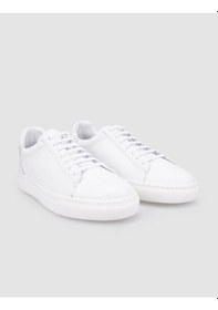 Resim Cabani %100 Hakiki Deri Beyaz Bağcıklı Erkek Spor Ayakkabı Beyaz 