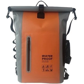Resim Maxaccess Turuncu 6.6 Galon Sırt Çantası Büyük Kapasiteli Kuru Çanta Plaj Yürüyüş Turuncu 