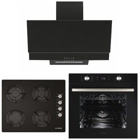 Resim Alveus Baker AF870 - A10 - AD07 Siyah Ankastre Set 