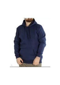 Resim Erkek Uzun Kol Kapşonlu Basic Sweatshirt Hoodie - Lacivert renkli 