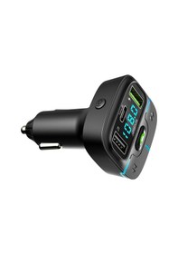 Resim Jopus F9 Araç Fm Transmitter 5.3 Bluetooth Araç Kiti Usb Type-c Hızlı Şarj Çıkışlı Çakmaklık Girişli 