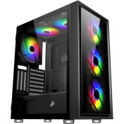 Resim PLAYER 1ST AR7-G SİYAH 750W 80+ SILVER ATX 3.1 ARGB 4X12CM FAN TEMPERLİ CAM USB 3.0 ATX KASA 
