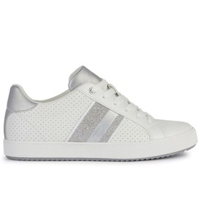 Resim Geox Kadın Beyaz Blomiee Bağcıklı Deri Sneaker D366hf054ajc0007 