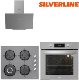 Resim Silverline 3'lü Ankastre Set (bo6504s01-3481 Gri 3-cs5629s01) 