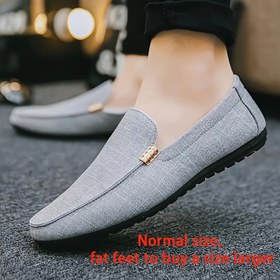 Resim Erkek Slip-On Loafers - Rahat ve Şık, Düz Renk, Düşük Top, Yuvarlak Burun, Suni Kapak, EVA Tabanlık, PVC Taban, Günlük Giyim ve Sokak Stili için Mükemmel, Sokak Modası Ayakkabıları | Moda Slipons | Dayanıklı Tabanlı Ayakkabılar 