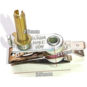 Resim Semaver, Ocak Ve Tost Makinesi Bimetal Termostat Orta Paso - 539871287 
