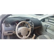 Resim Renault Megane 2 Modellerine Uygun Torpido Koruma Halısı Siyah Kenar Renk Siyah 