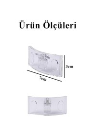 Resim Şeffaf Kavisli İğneli İsimlik 5 Adet Dikdörtgen İsimlik 70x30cm Personel Yaka İsimliği Şeffaf Kavisli İsimlik Şirket 