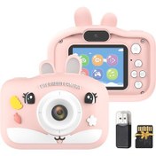 Resim Lemestar Çocuklar İçin Çift Lensli 1080p Dijital Fotoğraf Makinesi - 32gb Tf Kart, 8x Zoom, Oyun Ve Müzik Özellikli 